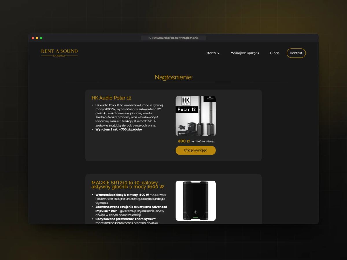 Rent a Sound Liczbańscy — widok 2